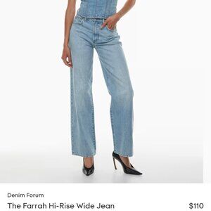 Aritzia denim forum Farrah hi- rise jeans